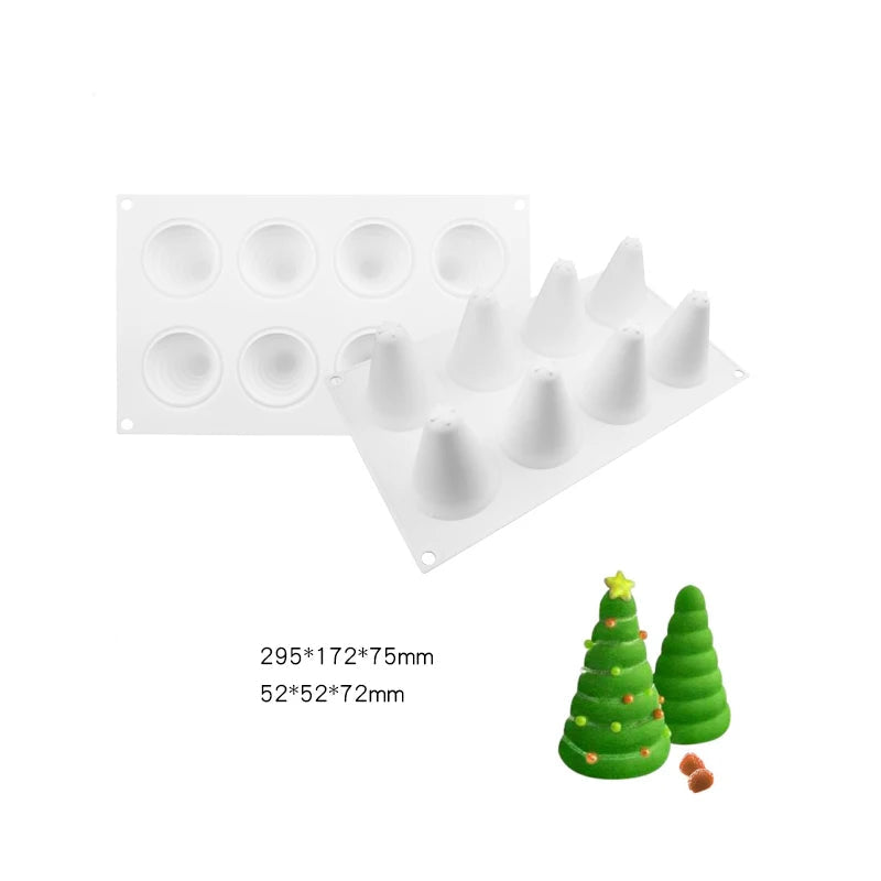 Moule Silicone Sapin Noël dimensions