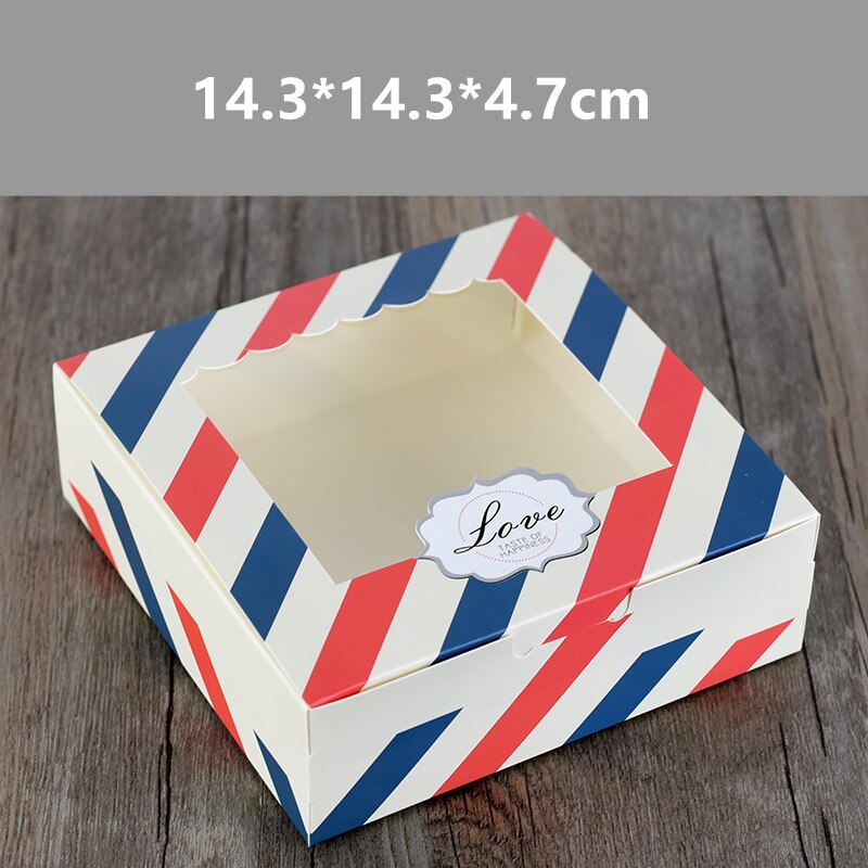 boite gateau petite couleur france avec fenetre 14cm