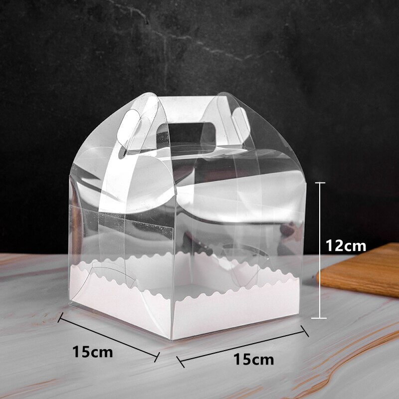 boite gateau transparent 12cm hauteur