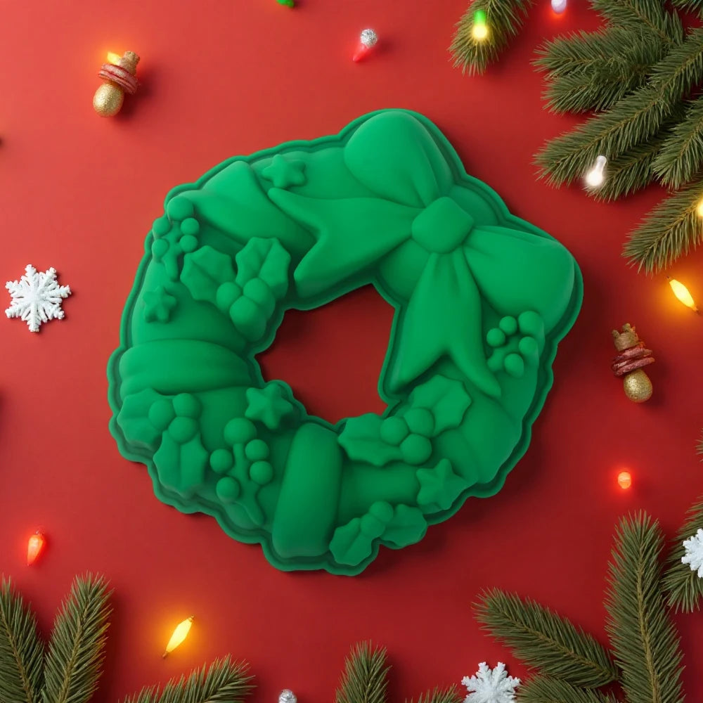 Moules En Silicone Noël Boule De Noël Avec Couvercle - Bougeoir Flocon De Neige