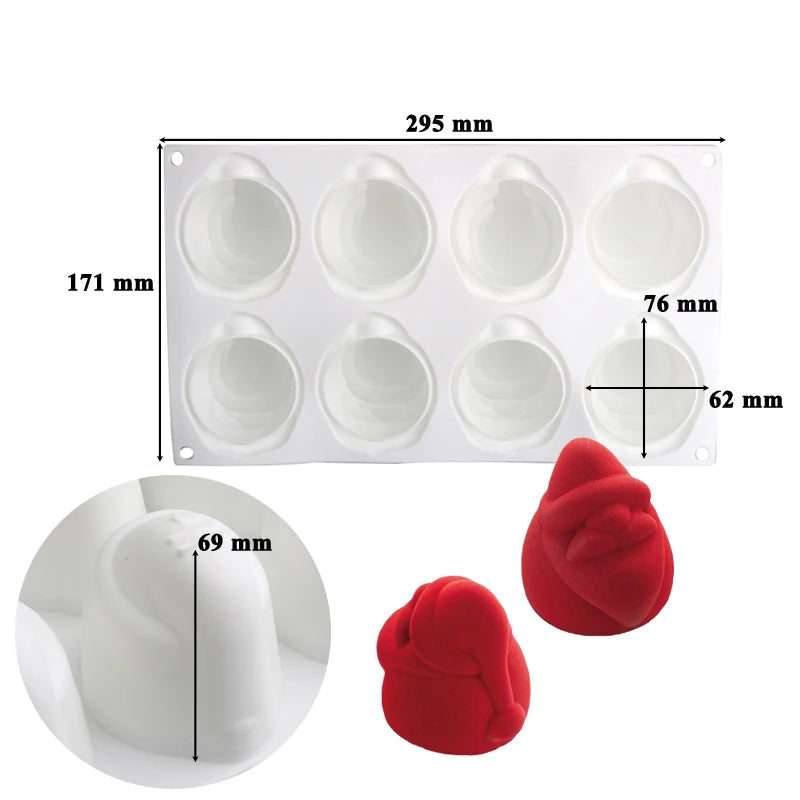 Moule Silicone Père Noël dimensions
