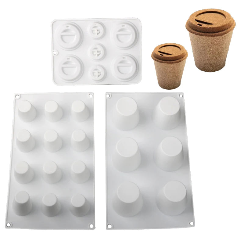 Silikon-Schokoladenmousse-Kuchenform in Kaffeetassenform, Tassenform, Silikonform, Küchenbackgeschirr, Dessertbackwerkzeug