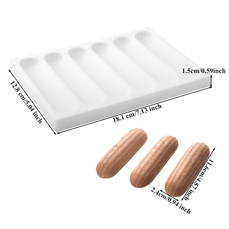 Moule Silicone Eclairs Facile | Pâtisserie & Entremet