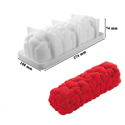 moule silicone buche dimensions