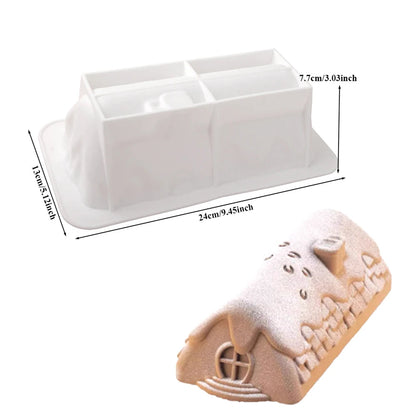 Moule Silicone Bûche Chalet | Pâtisserie & Entremet