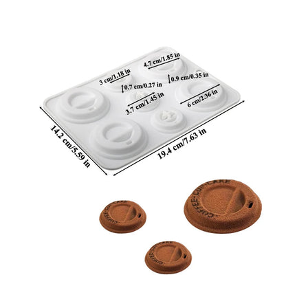Silikon-Schokoladenmousse-Kuchenform in Kaffeetassenform, Tassenform, Silikonform, Küchenbackgeschirr, Dessertbackwerkzeug