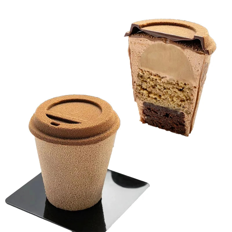 Silikon-Schokoladenmousse-Kuchenform in Kaffeetassenform, Tassenform, Silikonform, Küchenbackgeschirr, Dessertbackwerkzeug
