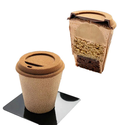 Silikon-Schokoladenmousse-Kuchenform in Kaffeetassenform, Tassenform, Silikonform, Küchenbackgeschirr, Dessertbackwerkzeug