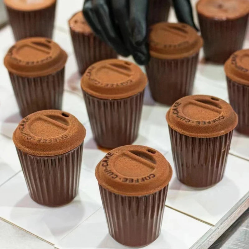 Silikon-Schokoladenmousse-Kuchenform in Kaffeetassenform, Tassenform, Silikonform, Küchenbackgeschirr, Dessertbackwerkzeug