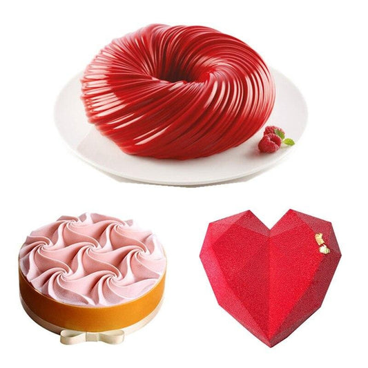 Lot de 3 Moules Silicone