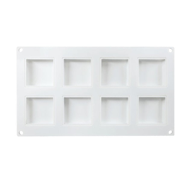 moule silicone blanc carré pour entremets