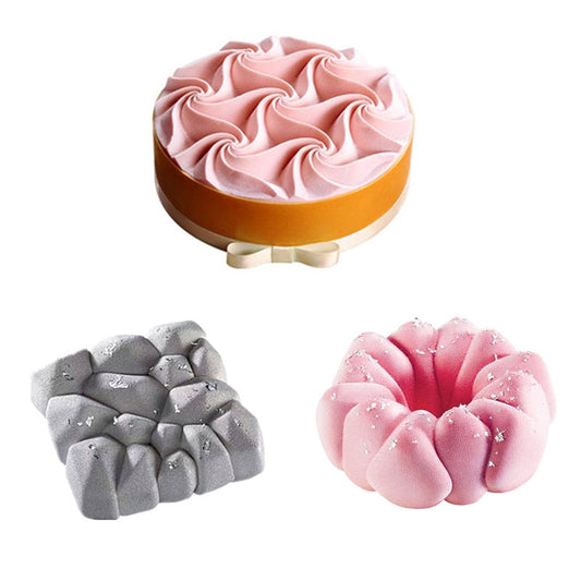 Lot de 3 Moules Silicone