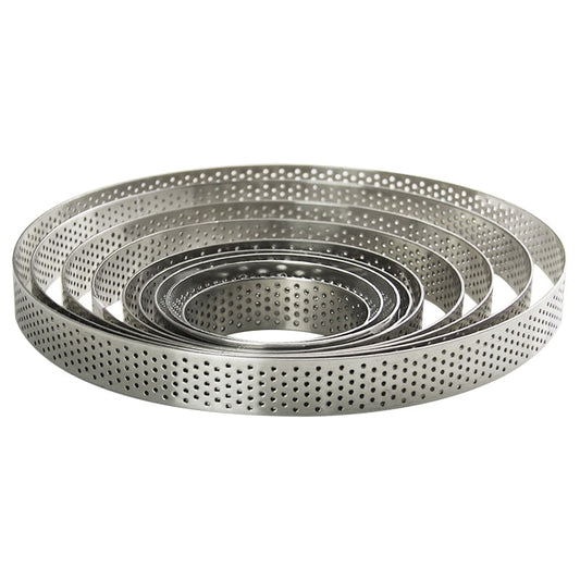 CERCLE À TARTE INOX PERFORÉ